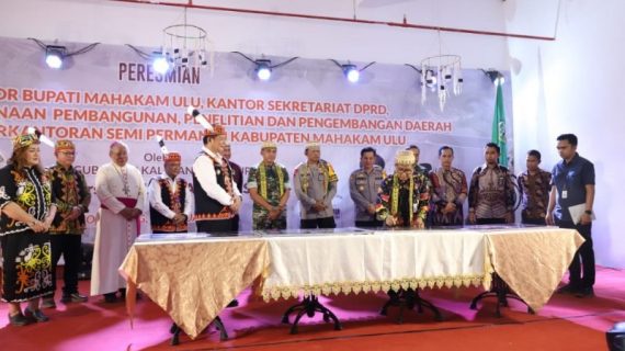 Bupati Mahulu Akhirnya Miliki Kantor Permanen, Diresmikan Pj Gubernur Kaltim