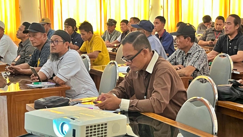 Petani Tambak PPU Ikut Bimtek, Kenali Penyakit Nilasa