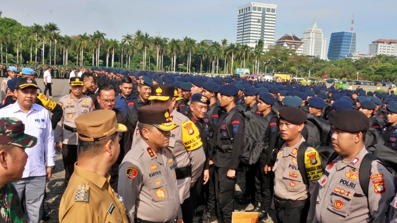 88.375 Personel Gabungan Amankan Pilkada Jakarta