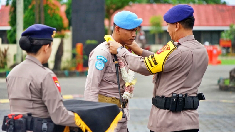 Kepulangan Detasemen Gegana Usai Misi Perdamaian PBB