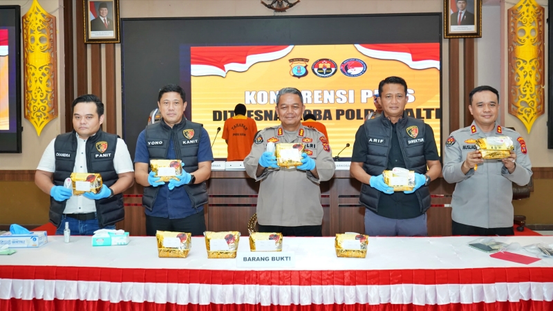 9 Kg Sabu dalam Bungkus Teh Cina Gagal Beredar di Kaltim