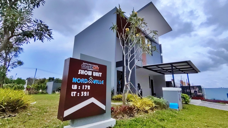 Rumah contoh di cluster Nord Ville milik Grand City