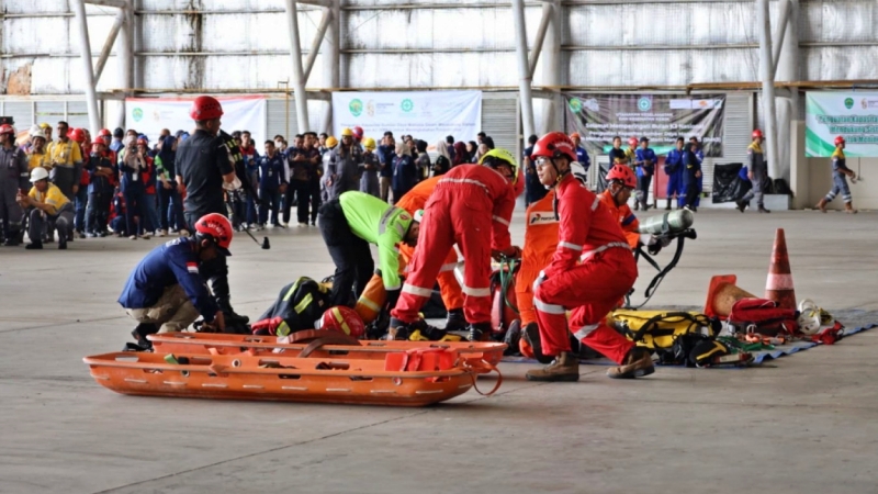 Peringatan Bulan K3 di Hanggar Bandara SAMS Sepinggan