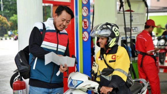 Pertamina Patra Niaga Safety Campaign di SPBU Balikpapan