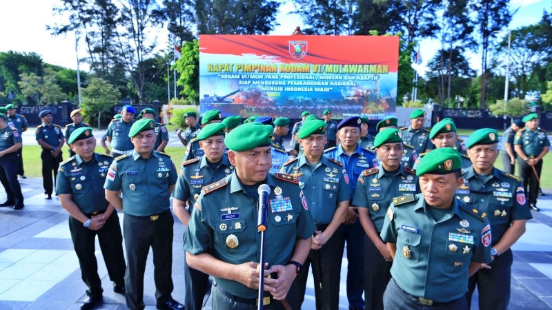 Rapim Kodam VI Mulawarman Mantapkan Profesionalisme Prajurit