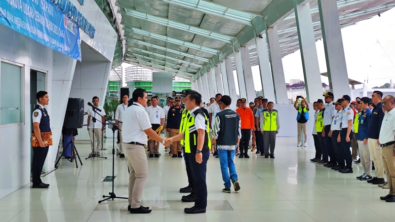 Posko Terpadu Angkutan Lebaran 2025 Bandara SAMS Sepinggan Balikpapan