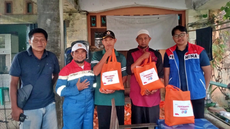 KPI Unit Balikpapan Salurkan Bantuan Korban Banjir Lawe-lawe