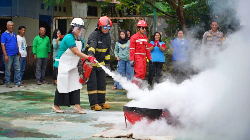 KPI Unit Balikpapan Edukasikan Tanggap Kebakaran dan Longsor
