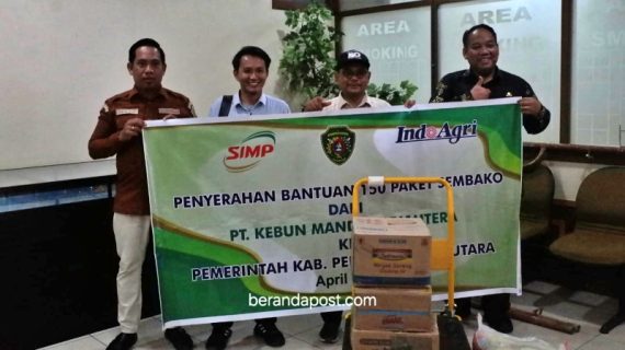 Pemkab PPU Sinergi PT KMS, Salurkan 150 Paket Sembako