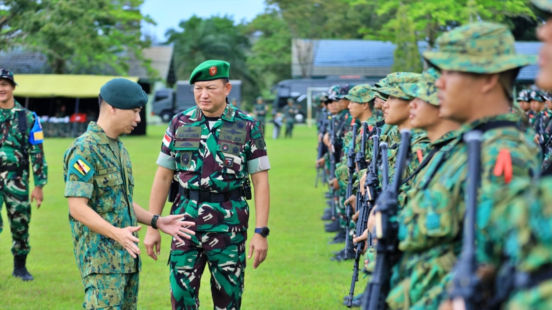 TNI AD dan Angkatan Darat Brunei Latihan di Balikpapan
