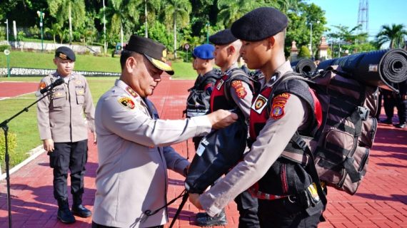 Amankan PSU, 200 Personel Polda Kaltim Bergeser ke Mahulu