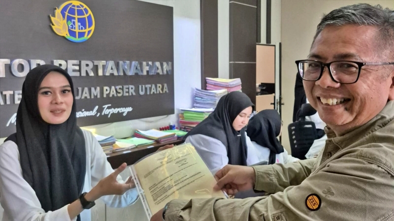 Kantor Pertanahan PPU menerbitkan empat sertifikat hak pakai resmi. Menandai mulainya pelaksanaan reforma agraria pada HPL Badan Bank Tanah.