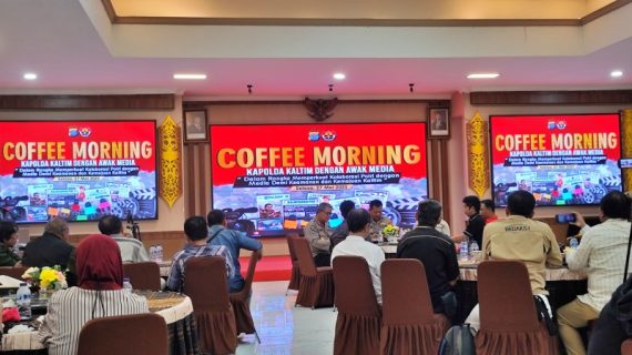 Kapolda Kaltim Coffee Morning bersama Media di Balikpapan