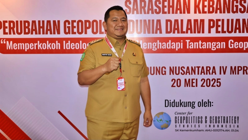 Bupati Penajam Paser Utara Ikuti Sarasehan Kebangsaan Perkokoh Ideologi Pancasila Hadapi Tantangan Geopolitik Global