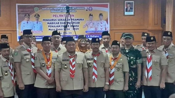 Mudyat Noor Resmi Jabat Ketua Mabicab Pramuka PPU