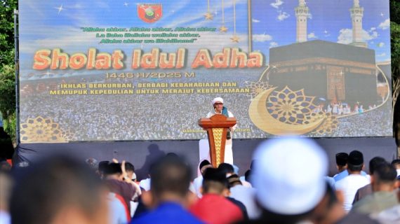 Begini Suasana Salat Iduladha di Makodam VI Mulawarman