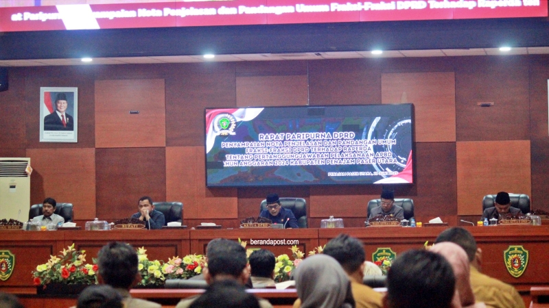 Bupati PPU Sampaikan LPj APBD 2024, Defisit Tertutup