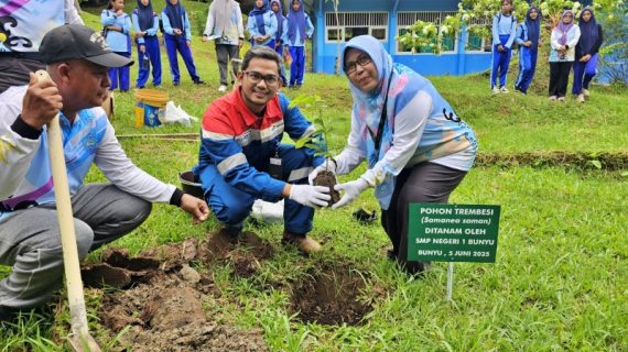 PEP Bunyu Field Kampanyekan Upaya Penghentian Polusi Plastik