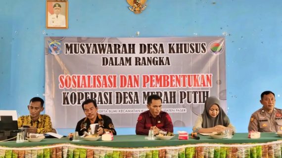 144 Koperasi Merah Putih Paser Tunggu Juknis Operasional