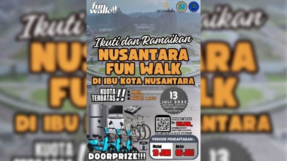 Nusantara Fun Walk 2025 Ajak Warga Sepaku Olahraga Seru