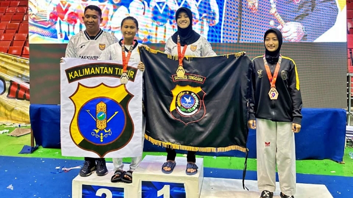 Polwan Polda Kaltim Raih Prestasi di Kapolri Cup VI 2025
