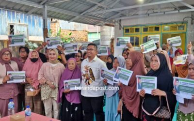 Warga Manggar Baru Ikuti Sosialisasi Politik Nurhadi Saputra