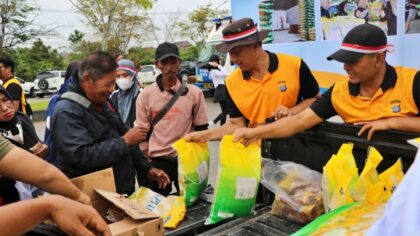 1,5 Ton Beras Ludes di Operasi Pasar Polres PPU dan Bulog