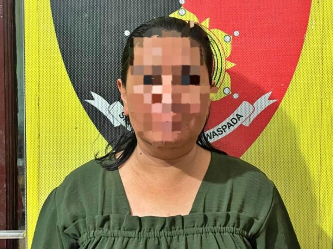Emak-emak di Anggana Ditangkap Simpan Sabu di Televisi