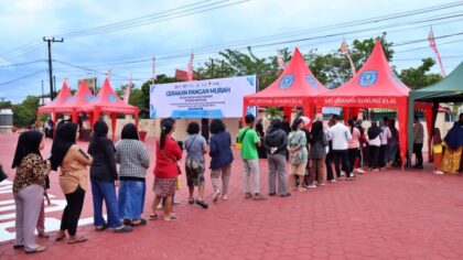 Gerakan Pangan Murah Polres Bontang, Warga Antusias Belanja