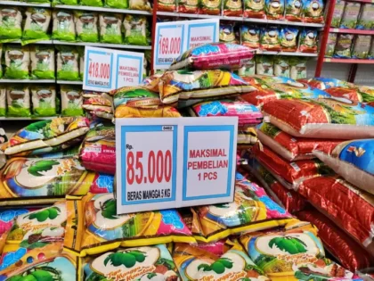 Harga Beras Premium Balikpapan Masih Tertahan di Atas HET