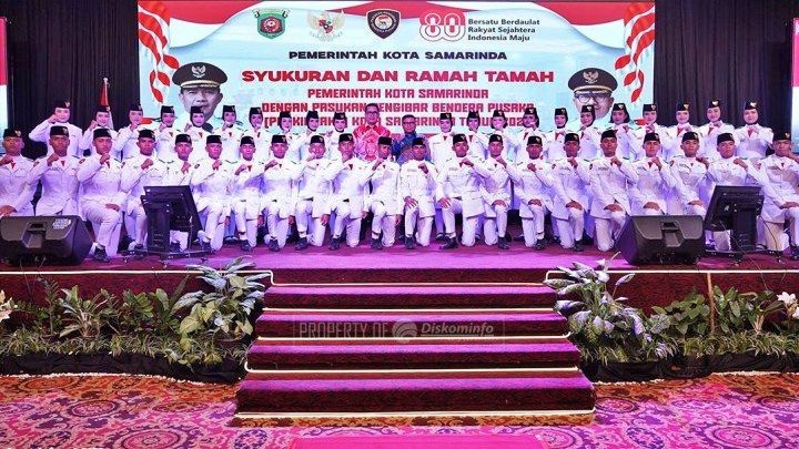 Pesan Wali Kota Samarinda untuk Paskibraka saat Syukuran